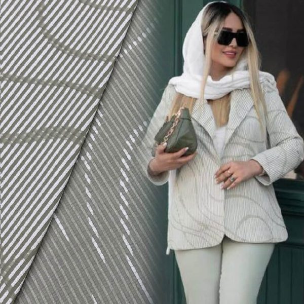 ژاكارد کوک‌دوزی طرح موجی-4رنگ